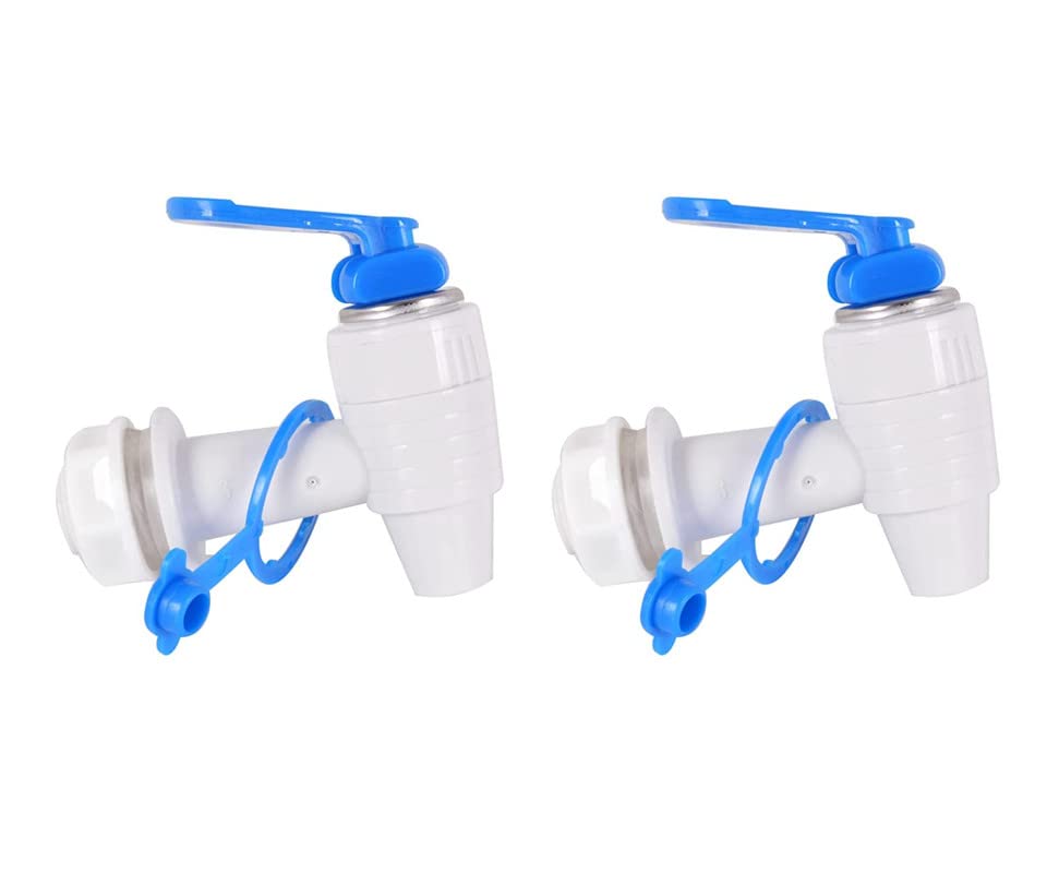 2 Pieces Tap for RO Water Purifier, Compatible With Kent/Dolphin, Swift, Aquafresh/Many Assembled/Branded RO's - White (Pack of 2)