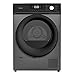 Cecotec Secadora de Ropa Bomba de Calor 8 kg Bolero Dresscode Dry 8330 Steel, 15 programas, Clase E, Funciones como Secado Automático, Planchado Fácil, Stop&Go, Tambor Giro Bidireccional, Inox