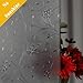 Mikomer Privacy Window Film Etched Flowers Static Cling Glass Door Film, Non Adhesive Heat Control Anti UV Window Cling for Office and Home Decoration,11.8 inches by 78.7 inches