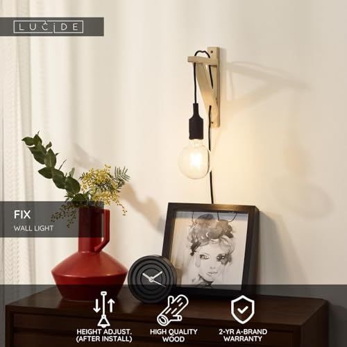 Lucide FIX WALL - kinkiet - 1xE27 - czarny