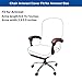 NeColorLife Velvet Office Chair Arm Covers - Removable and Stretchable Armrest Protectors for Desk and Computer Chairs (2Pcs Set, Black)