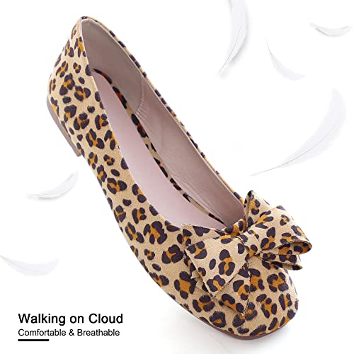 Image of Dear Time Women's Flats Shoes Bowknot Dressy Ballets Loafers Wedding Business Casual Walking Shoes