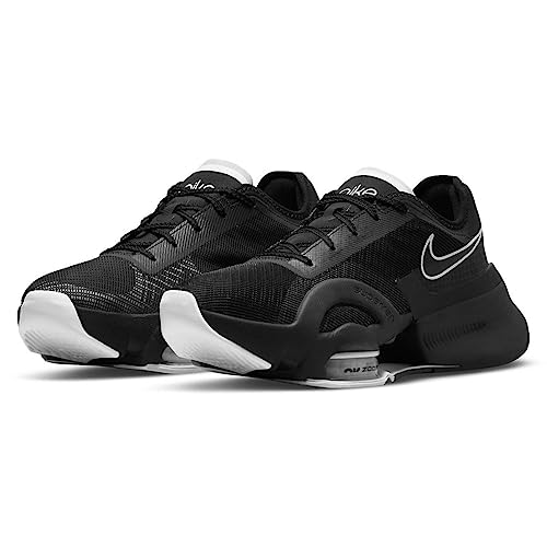 Nike Women's Cross Training HIIT Class Shoes, Black White Black Anthracite, 12 US