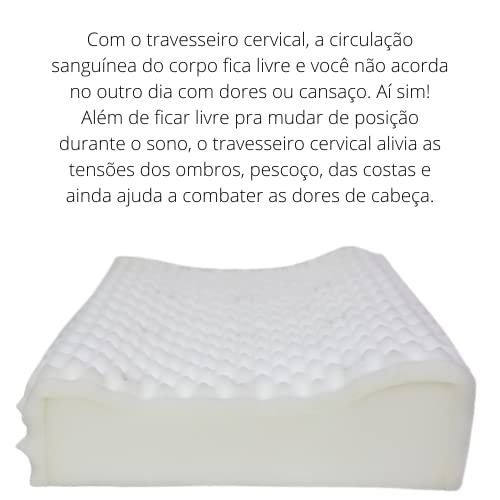 Travesseiro Cervical Contour Pillow: Suporte Ergonômico para uma Noite de Sono Revigorante e Confort