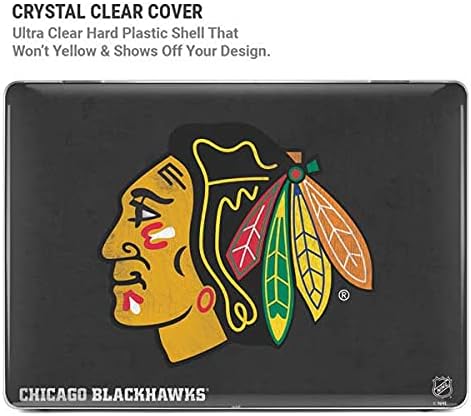 Skinit Case + Skin Compatible with MacBook Air 13in (2020) - Officially Licensed NHL Chicago Blackhawks Distressed Design
