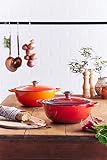 Le Creuset Marmite Signature en Fonte Émaillée avec Couvercle, 26 cm, Ronde, 4 L, 4,255 kg, Cerise, 21114260600430 - 7