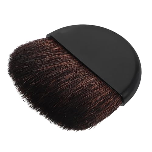 KESYOO 赤面ブラシ スマートプラグ ミニメイクブラシ 口紅チューブ容器 トイレのドアのロゴ パウダー ーション用ブラシ パウダー ーションブラシ プラスチック Black