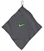 Nike 14 x 14 Microfiber Towel (Grey/Voltage Green)