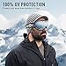 Khan Thunder - Adjustable Snow Goggles for winter skiing and snowboard with 100% UV Protection. One size fits all.