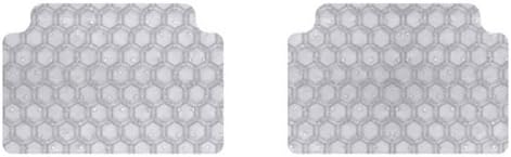 2003-2009 Compatible for Mercedes W211 E-Class (Two Wheel Drive) Clear Hexomat 2 Piece Rear Mat Set