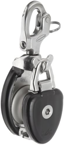 RONSTAN RF6730 Alloy Sheave Roller Bearing Snatch Block, 7050 Lbs Load Capacity, 1-3/4" Sheave