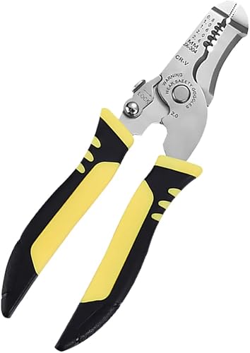 VILLCASE 1 pieza de uso sin esfuerzo para cortar alicates práctico cable eléctrico plateado función de herramienta de pulido tijeras profesionales y