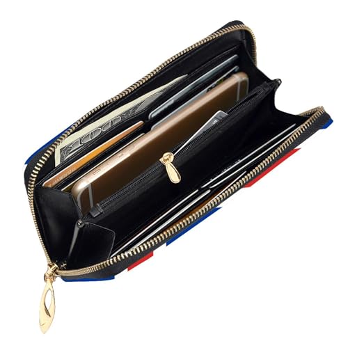 SEAEAGLE The Icelandic Flag Womens Longer Wallet Card Holder Fashion Long Hand Bag3