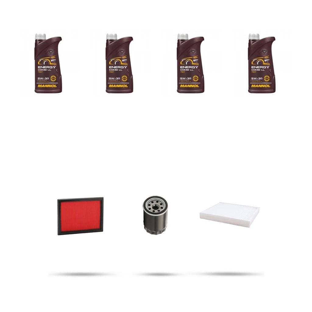 Kit tagliando 3 FILTRI e 4L OLIO M compatibile con Nissan Micra IV (k13) 1.2 59KW Dal 2010