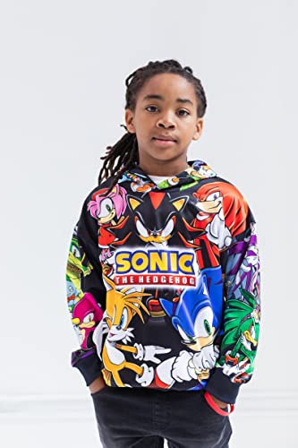 SEGA Sonic the Hedgehog Knuckles Shadow Tails Fleece Pullover Hoodie Little Kid to Big Kid2
