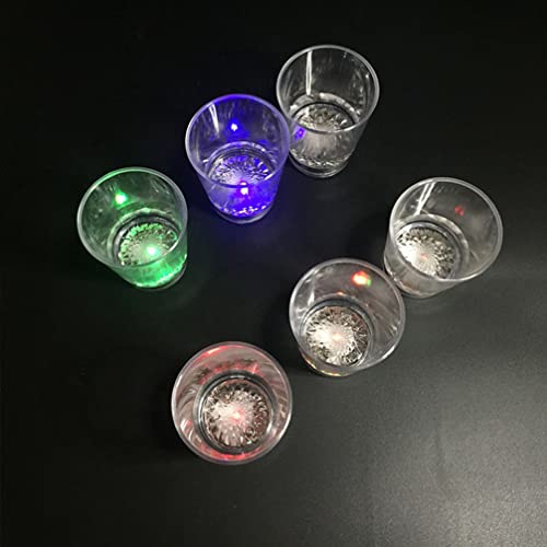 Balacoo Glass Water Cups 4Pcs Light Up Cocktail Glasses Flashing Wine Glasses Led Color Changing Wine Cup Party Glittering Cup For Weddings Sporting Events Festivals Bars Glass Drinking Cups #TOP3