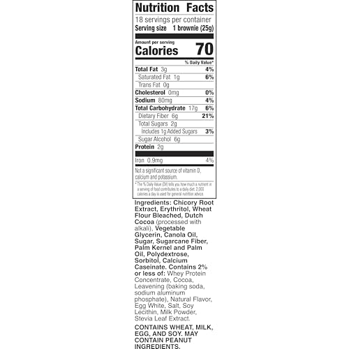 Fiber One 16000408036 70 Calorie Brownies, Chocolate Fudge, Snack Bars thumb #7