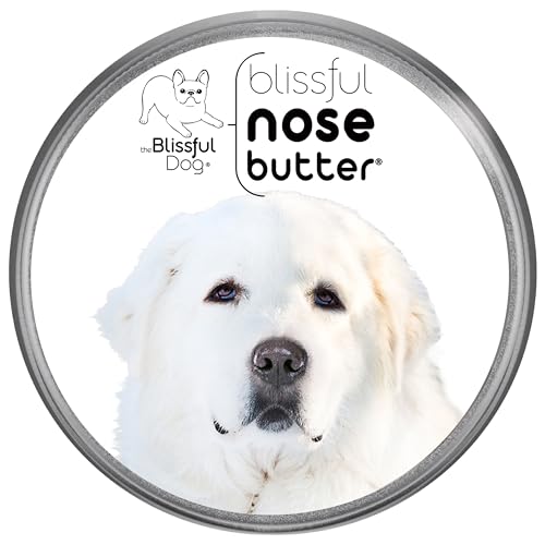 Image of The Blissful Dog Great Pyrenees Nose Butter for Dry, Cracked Skin, Lick-Safe Dog Nose Balm with Moisturizing Shea Butter, Almond, Olive, and Essential Oils, Pet Supplies, Uncented, 1 oz.