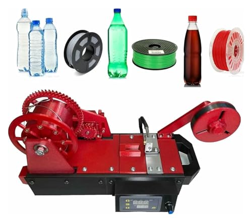 Fabricante de filamentos PET reciclado 3D con pantalla digital, temperatura y velocidad ajustables para proyectos de bricolaje