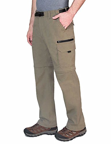 BC Clothing Men’s Convertible Pant with Stretch,Variety (LX30, Sand)