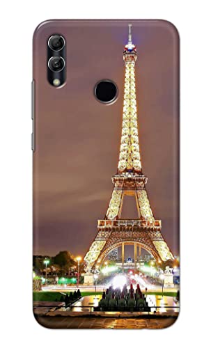 Image of PRINTFIDAA Lovers Famous Place Eiffel Tower in Paris Printed Designer Hard Case for Huawei P Smart (2019) / Honor 10 Lite, Pot-LX1 / POT-LX1AF Back Cover -(e) RPM1009