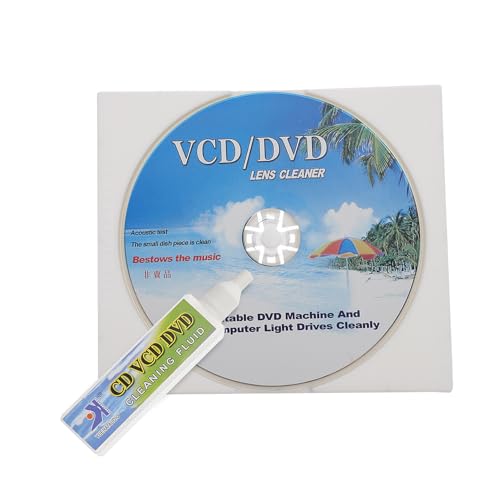 SMASOLO Kit Pulizia CD Dvd con Spazzola Multifunzione per Lettori Vcd Dvd Migliora Prestazioni e Prolunga Durata Design Compatto e Materiale Resistente