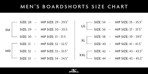 Bañador O'NEILL Mens Boardshorts Hyperfreaks de 19 pulgadas negro talla 30 6