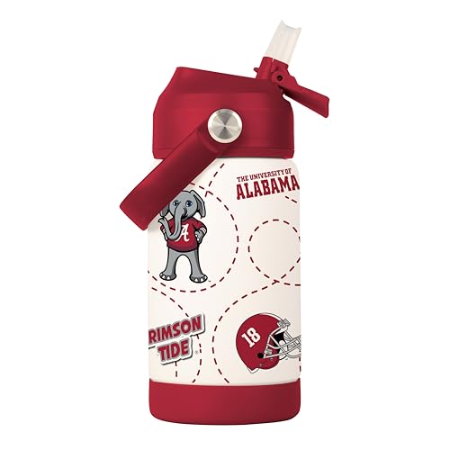 Image of Logo Brands NCAA Mascot Stainless-Steel Kids Bottle -Soft Silicone Mouthpiece, Easy To Carry, Kid-Friendly Design- Great For School & On-The-Go