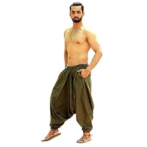 Sarjana Handicrafts Heren Katoen Effen Harem Broek Yoga Broek Hippie