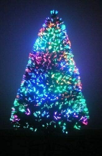 4/5/6 ft Fibre Optic Green Christmas Tree Luxury Tipped Artificial Xmas Tree Seasonal Decoration Celebration For Family Gatherings (Fibre optic 6ft tree) (Fibre optic 4ft tree)