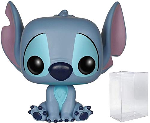 Funko Pop! Disney: Lilo & Stitch - Stitch Seated Vinyl Figure (Bundled with Pop Box Protector Case)