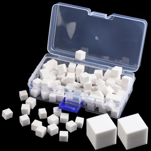 Fcozpjk 200Pcs Soft Nail Sponges for Ombre, Square Mini