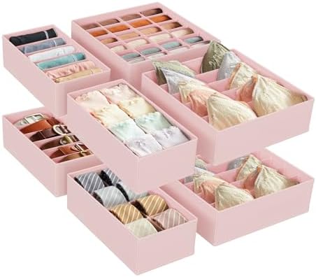SONGMICS förvaringslådor för underkläder, set med 8, lådorganisat...