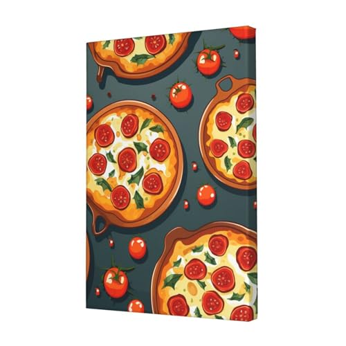 Toile sur thème pizza pour raviver un mur de cuisine sans vie