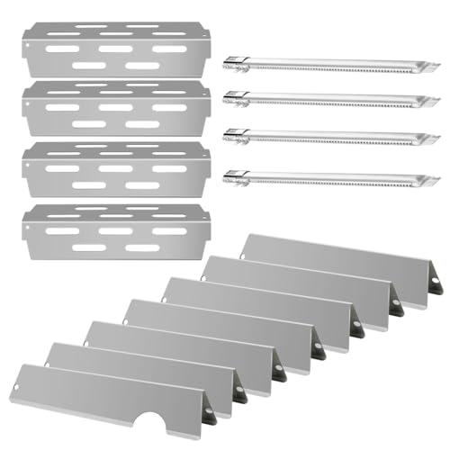 BTCDR Grill Burners Flavorizer Bars for Weber Genesis II E-410, S-410, Genesis II LX E-440, S-440, 66041, 66033, 66796, 67489, 67490, 67491, BBQ Gas Grill Replacement Parts Heat Deflectors (Silver) by BTCDR - Used condition - US$40.14