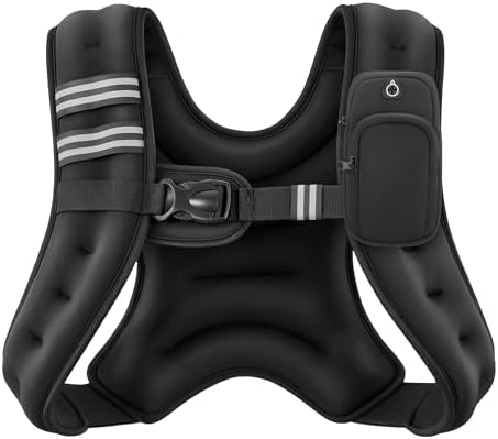 ZELUS Weighted Vest, 6lb/8lb/12lb/16lb/20lb/25lb/30lb Weight Vest...