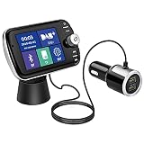 New Upgraded FM Transmitter Auto, DAB+ Autoradio Adapter mit 2,4