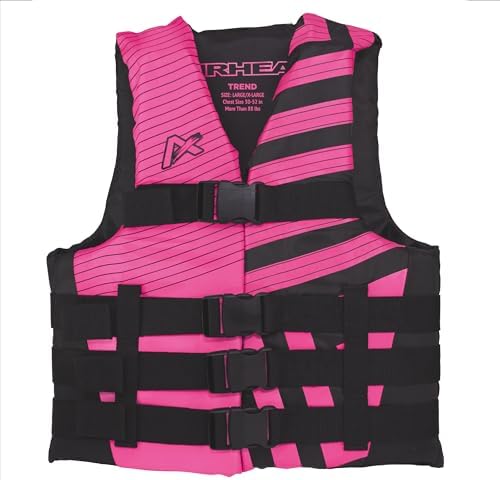Airhead Women’s Trend Life Jacket, Coast Guard Approved, Large/X-Large, Pink