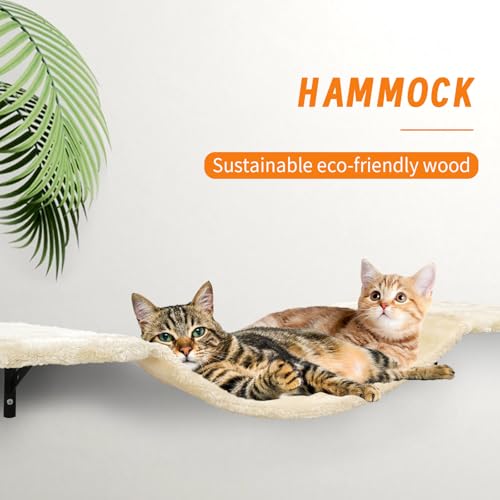 Set para Gatos de Pared con Estantes y Hamaca 7 Pzs miniatura 4