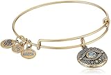 Alex and Ani Evil Eye Bangle Bracelet, Rafealian Gold, Expandable