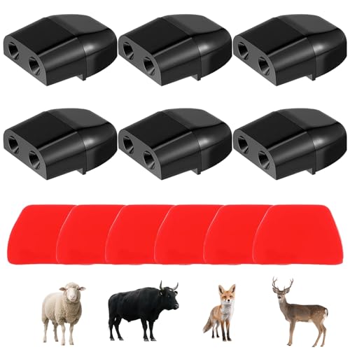 afhgdjr 6 Pièces Sifflet Ultrason Anti Gibier,Sifflet Ultrason Voiture,Évitez de Heurter Les Animaux,Avertissement Concernant la Faune pour Les Voitures,Les Véhicules et Les Motos (Plat)