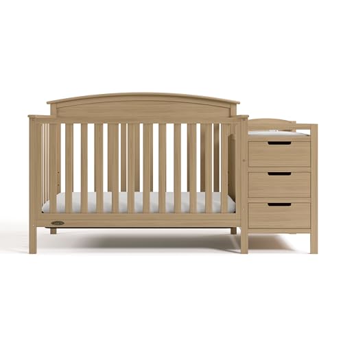 Graco Benton 4-in-1 Convertible Crib and Changer, Driftwood - image 7