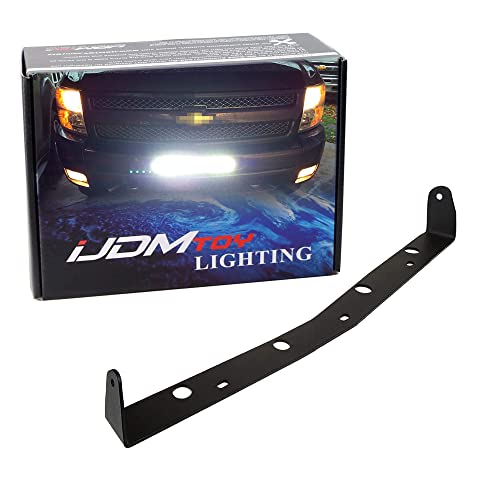 Ijdmtoy Lower Bumper Insert Light Bar Mount Bracket Compatible With 2011-13 Chevy Silverado 1500 And 2007/08-2010 2500 3500 Hd 21-Inch Led Lightbars #TOP28