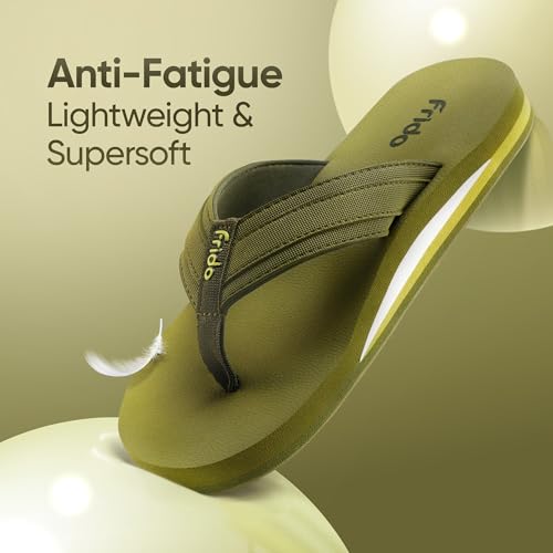 Image of Frido Cloud Comfort Slippers for Women & Men | Available in 2 Options- Arch Support & Without Arch |Orthopedic Soft Home Chappal Unisex Slipper, House Slipper with Anti-Skid Sole for Home Use & Casual