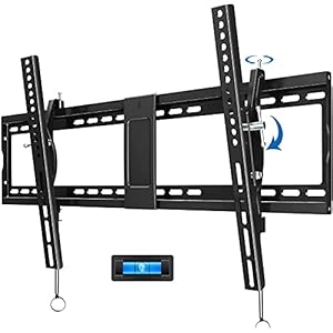 JUSTSTONE Tilt TV Wall Mount Bracket for 40-90 Inches LED Plasma Flat Screen Curved TVs TV Mount with VESA 800x400mm