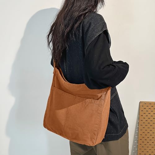 Bolso Tote de Lona para Mujer Grande Hobo Cruzado Casual miniatura 7
