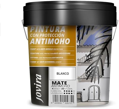 JOVIRA PINTURAS Pintura Antimoho 6 Kilos | Evita el moho, resiste...