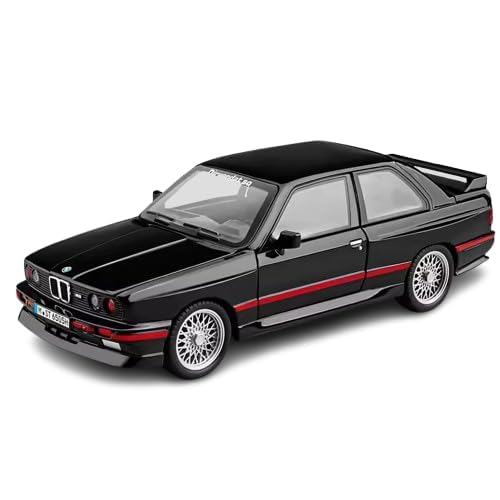 Image of Invite 1:24 B-M-W E30 M3 Diecast Metal Pull Back Car with 6 Openable Doors with Sound and Light Toy Decoration car Best Gift Toys for Kids [Black Color]