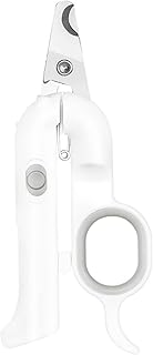 Henniu Cortador de unhas para animais de estimação com luz LED Aparador profissional para animais de estimação Garras de animais Tesoura para cães, gatos, coelhos, cobaia, segurança, corte de