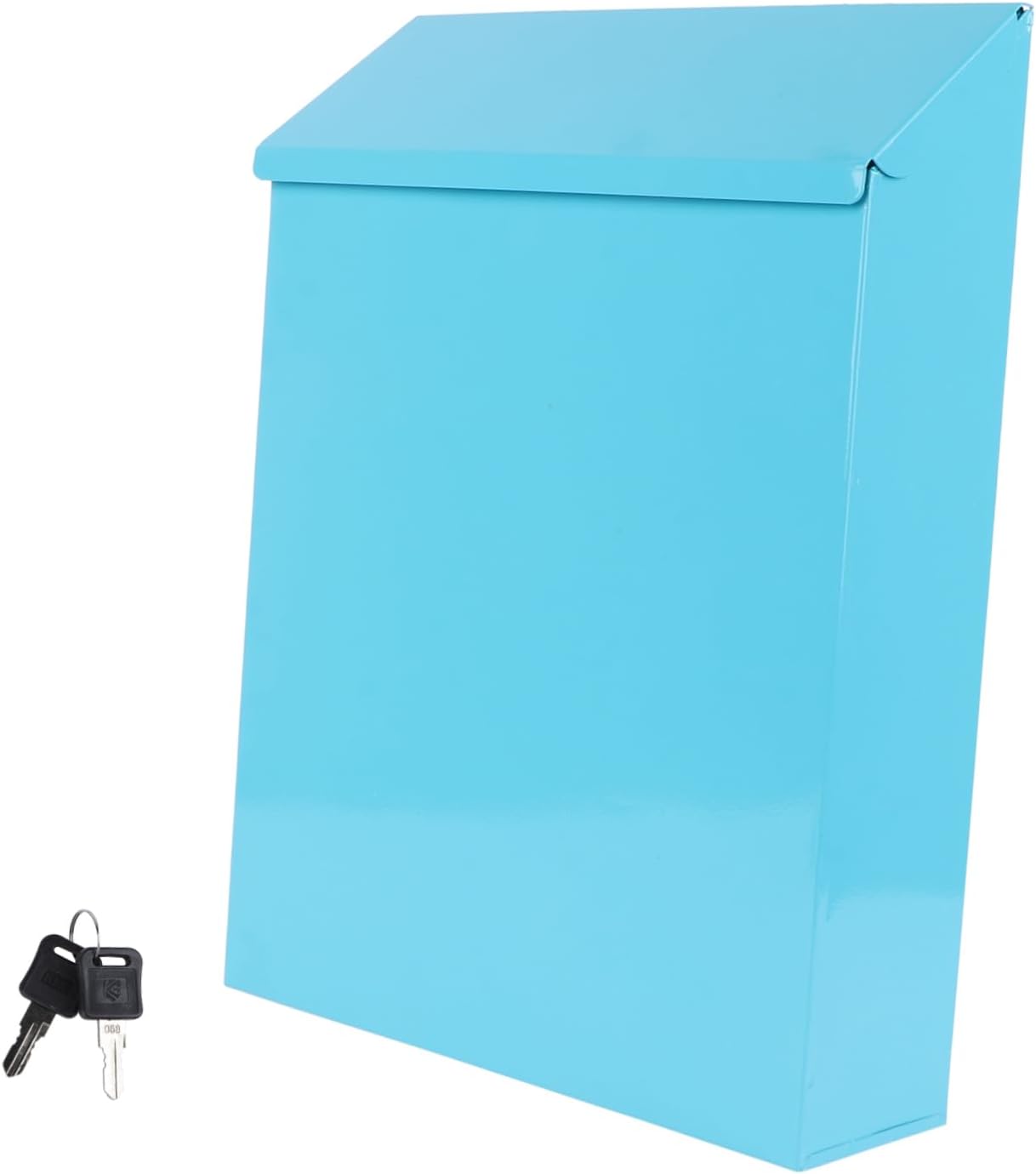 Artibetter Creative Iron Mailbox with Suggestion Slot Durable Letter Box for Home Capacity Lockable Design for Secure Mail Storage